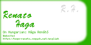 renato haga business card